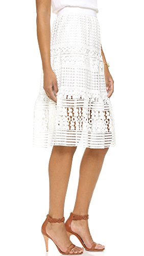 Diane von Furstenberg Women's Tiana Skirt, White, 63