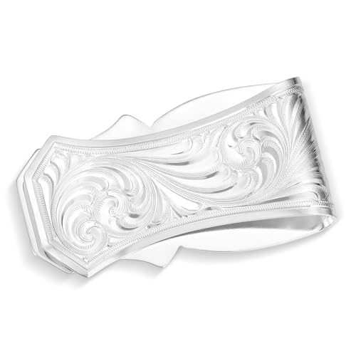 Image of Montana Silversmiths Made in the USA Western Lifestyle Money Clip (Trail Boss with Longhorn)