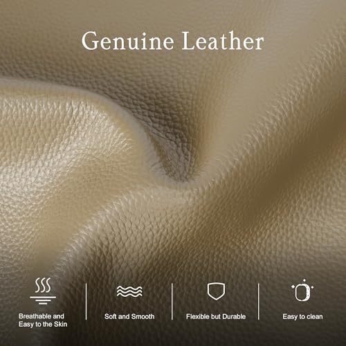 Image of befen Genuine Leather Handbag for Women Small Soft Satchel Tote Bags Crossbody Shoulder Purses with Zipper