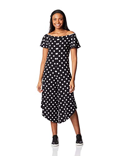 Vestido Casual Macacão Midi, Mercatto, Feminino, Preto, P