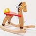 OUNONA Universal Plastic Rocking Horse Replacement Handle 9.84 Inch Threaded Grip for Children Toy Horse Indoor Outdoor Play Comfortable Non-Slip