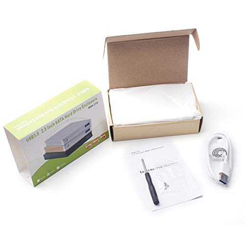 Caja metálica USB 3.0 para disco duro 2.5 pulgadas miniatura 5