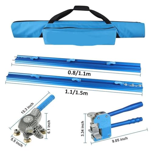 Cortador de azulejos de gran formato con ventosas, corta losas de cerámica y roca de hasta 18 mm de grosor, riel de aluminio de precisión y alicates de fontanero para roturas limpias