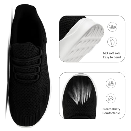 Image of DLWKIPV Womens Walking Running Shoes Tennis Slip On Sneakers Gym Workout Sport Lightweight Breathable Mesh Comfortable Casual