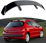 Coche Aleron Trasero para Peugeot 207 2006-2013 Hatchback Active/Allure/Envy/GT/HDi/S/SE/Sport/Sportium/VTi/Verve, Alerón Trasero Spoiler de Techo de Ventana Trasera Alerón Trasero para Maletero