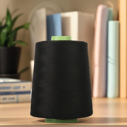 Hilo de costura poliéster negro 7000 yd 4 unidades miniatura 5