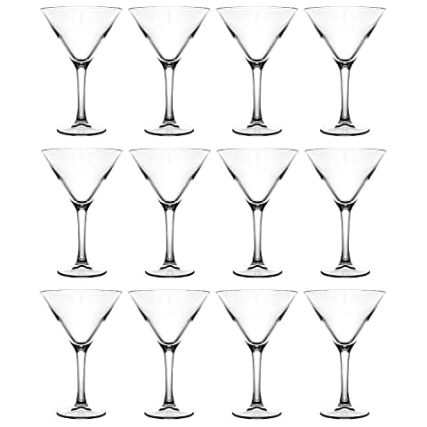 Set of 12 Large Lucente Martini Glasses Cover