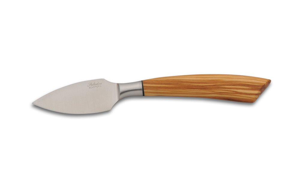 Couteau à fromage grana Saladini en bois d'olivier idée cadeau originale