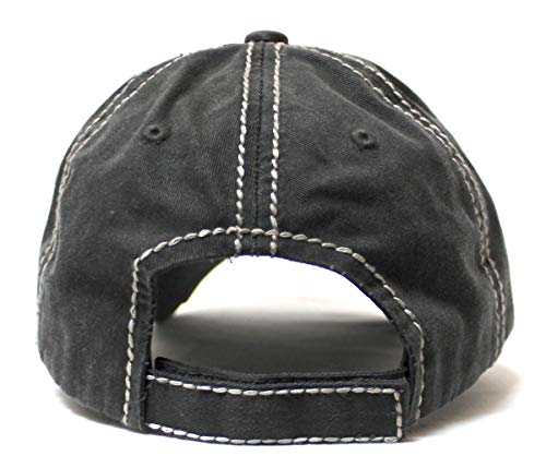 Sombrero Vintage para Mujer Sunshine & Whiskey Negro miniatura 4