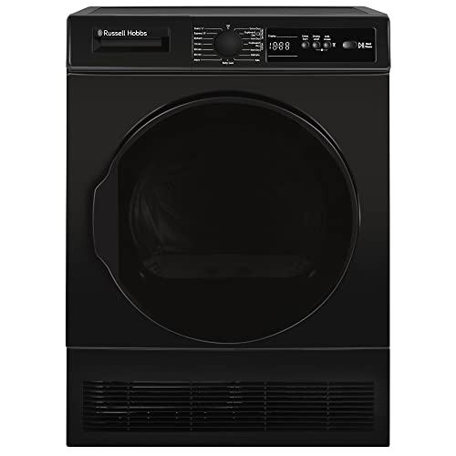 Russell Hobbs Freestanding Condenser Dryer Electric Tumble Dryer 15 Programmes 8kg Capacity 3 Heat...