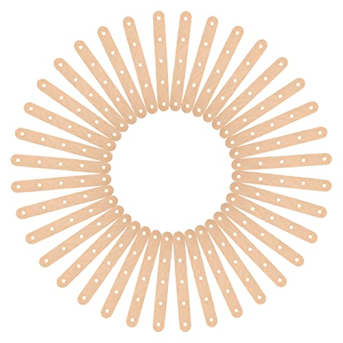 VILLFUL 50 piezas Unidades Palitos Madera Natural con para Manualidades DIY Palos Helado Lisos sin Astillas Material Ecológico para Proyectos Escolares y Fiestas Infantiles