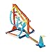 Hot Wheels Toy Car Track Set, Track Builder Unlimited Corkscrew Twist Kit Playset & 1:64 Scale Vehicle, 2 Ways to Race, Connects to Other Tracks