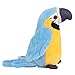 MAVIS LAVEN Bande dessinée Enregistrement Apprendre Parler en Peluche Perroquet Électrique en Peluche Jouets pour Enfants Jouet D'éducation Précoce pour Enfant Enfants Cadeau(Blue)