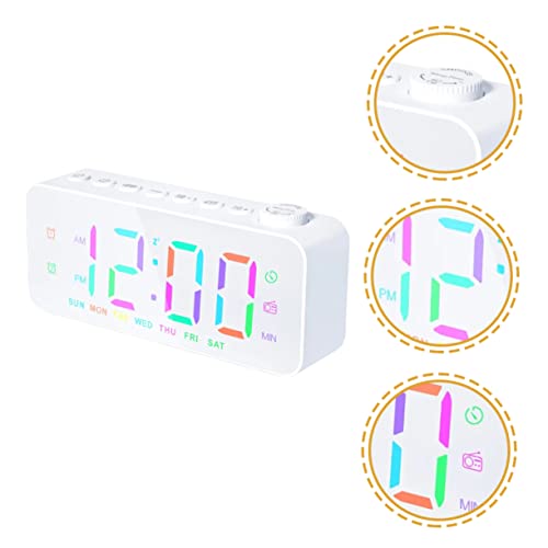 Réveil numérique avec radio UKCOCO et horloge USB pour chambre