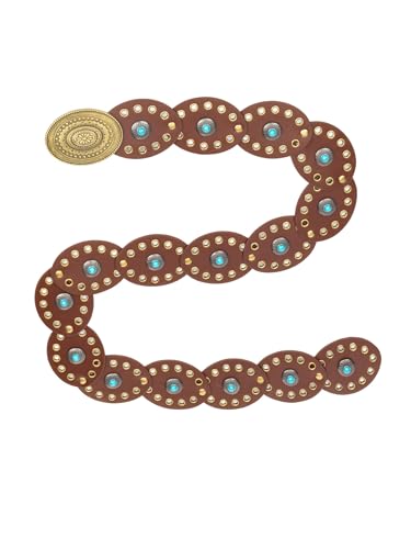 Western-Disc-Belt for Women Concho Cowgirl Cowboy Belts Waist Boho Disk Belt for Dress2