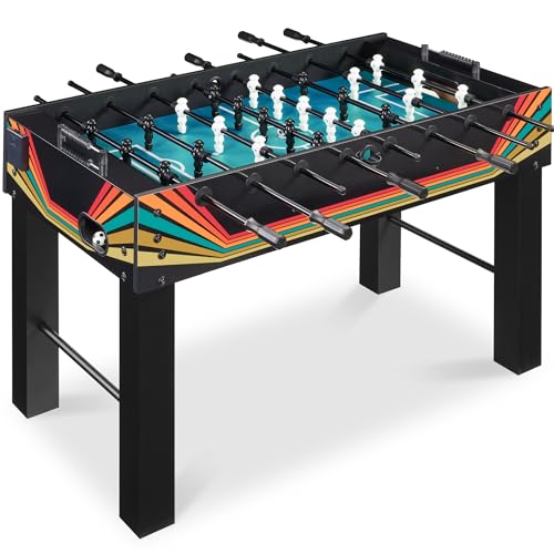 Best Choice Products Large 54 Inch Full-Size Foosball Table for Home Game Room - Includes 2 Balls 2 Cup Holders - Arcade