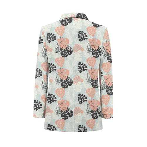 Men's Polynesian Sports Coat Casual Blazer Formal Suit Jacket Welt Pockets Tahitian Ethnic Tropical Island Pattern4