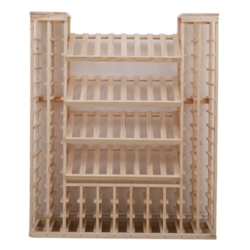 Soporte para Botellas de Vino de Piso en Madera Maciza miniatura 1
