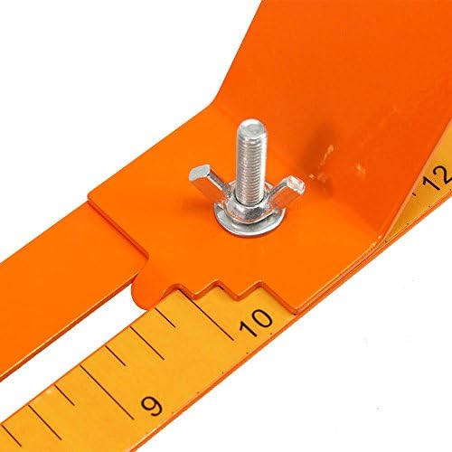 PSKOOK Paracord Bracelet Jig Kit Adjustable Length Metal Weaving DIY Craft Maker Tool 4" to 13" with Parachute Cord and Buckles(Orange)