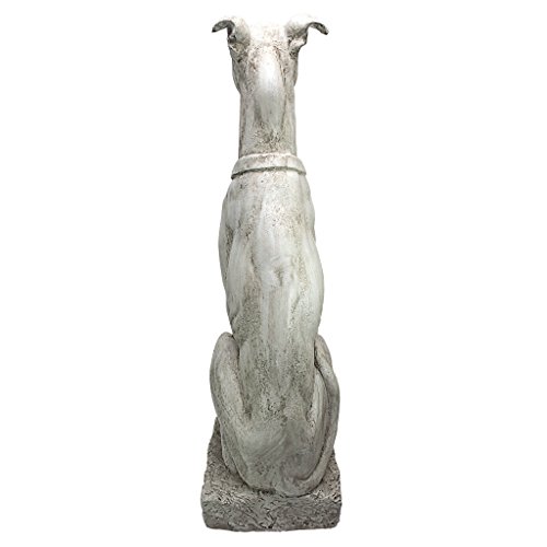 Design Toscano AL32920 Art Deco Whippet Greyhound Sentinel Dog Statue thumb #2