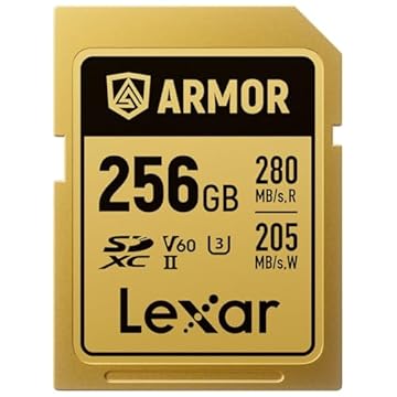 LEXAR Carte SDXC Pro Gold Series ARMOR UHS-II 256Go IP68 R280/W205MB/s