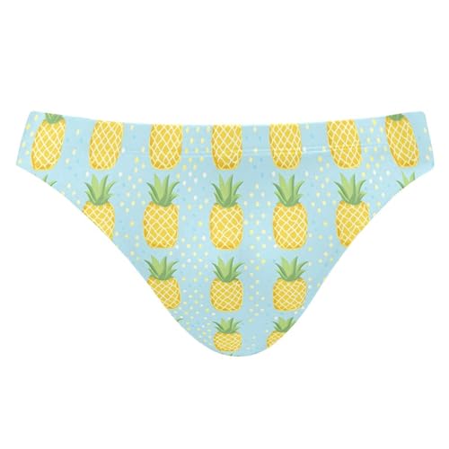Men's Swim Briefs Pineapple Fruit Swimsuit Beach Swimwear Bikini M B0403671