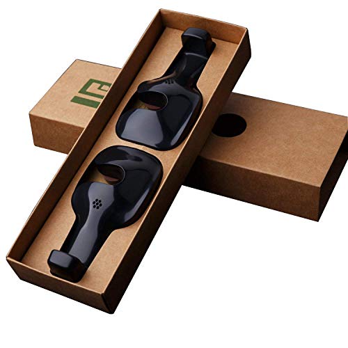 FushoP Universal de Vehículos Trasero Asiento Reposacabezas Colgador Gancho Bolso Supermercado Titular de 2(Negro) Cover