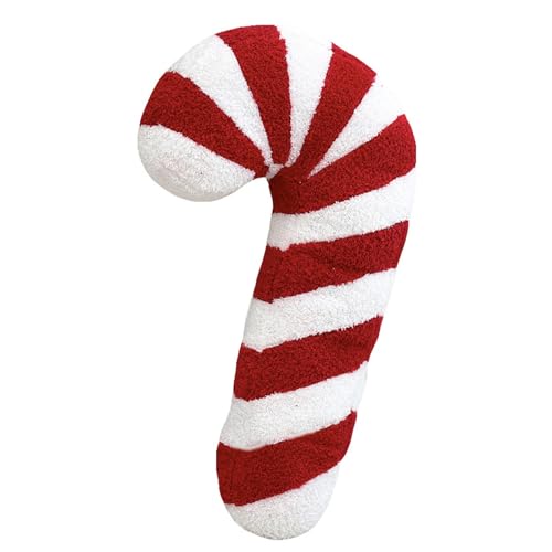 PORUPAEL Weihnachts-Zuckerstangenkissen, 46cm süßes...