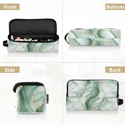 Estuche de Viaje 2 en 1 para Rizador y Planchita Marble White Sage Green con Accesorios Removibles para Estilizado de Cabello miniatura 5