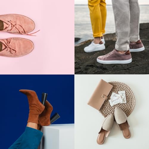 Velours Nubuk Pflege, 75 ml, Farbauffrischung, Lederpflege und Imprägnierung Farbaktivierung von Schuhen aus Willdleder, Rauleder, Veloursleder, Nubukleder und Textilien | Farbe: Olive