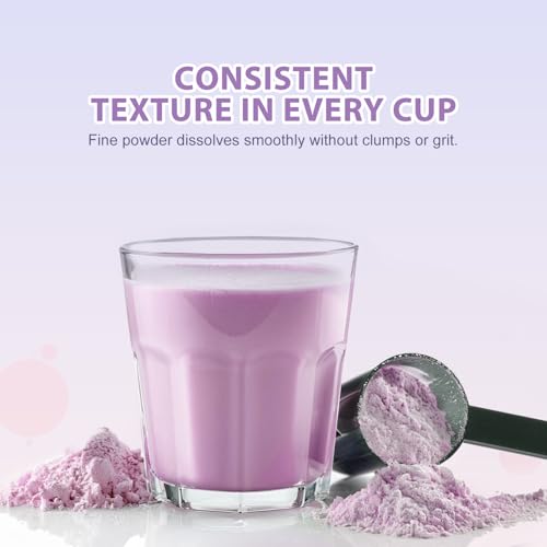 Soeos Taro Flavored Powder, 2.2 lbs (1kg) – Instant Bubble Tea Mix with Creamer & Sugar, Easy to Prepare, Perfect for Boba Drinks & Desserts