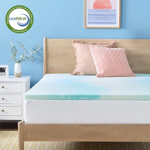Linenspa 2 Inch Swirl Gel Memory Foam Mattress Topper, Twin XL Size - image 7