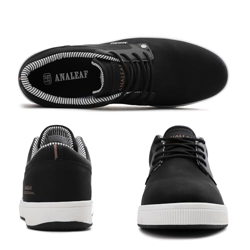 Image of ANALEAF Mens Casual Shoes Oxford Fashion Dress Sneakers Business Lace-Up Shoes
