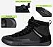 Hsyooes Wrestling Shoes Men Boxing Shoe Fitness Sneakers Black/12 Wide