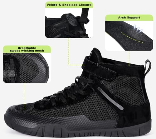 Hsyooes Mens Wrestling Shoes Boxing Shoe Fitness Sneakers2