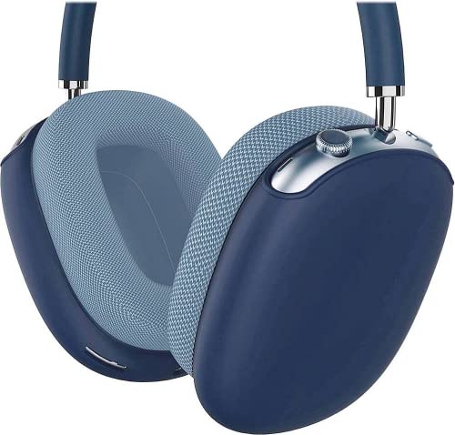 Saharacase Liquid Silicone Cover Case For Apple Airpods Max [Rugged] Headphone Protection Antislip Grip Slim (Blue) #TOP8