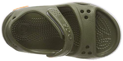 Image of crocs Boy's Crocband II Sandal PS Green Sandals-C10 (14854-309-C10)