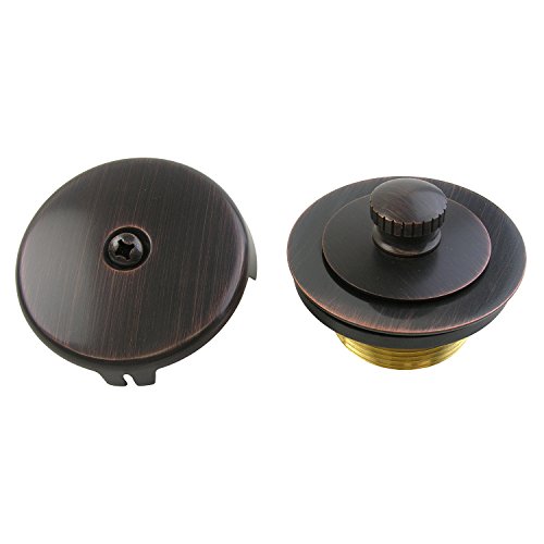 Simpatico 34899VB Lift/Turn Tub Strainer Kit with Single Hole Overflow Plate and Screw, Venetian Bronze