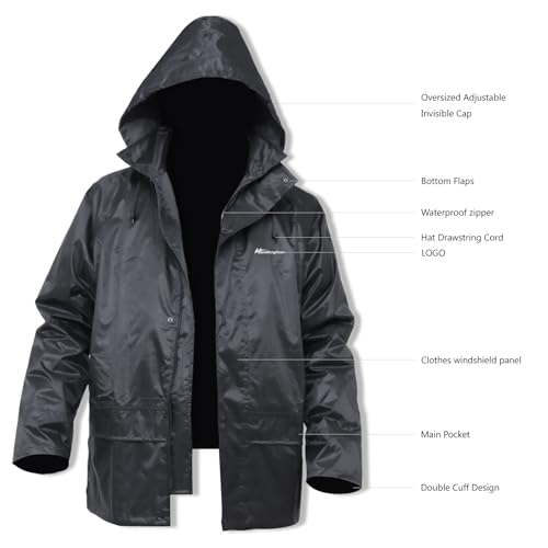 Image of Rain Suits for Men Women Waterproof Work Lightweight Rainwear Rain Coat Rain Gear