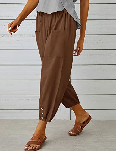 Image of Bozanly Women Casual Harem Pant Boho Loose Yoga Capris Trousers 2026