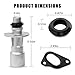 Suno Power Upgrade Aluminum Engine Oil Cooler Inlet Connector Replace# LR049370 LR011997 LR030593 Compatible with Land Rover Range Rover/Sport LR4, Cooler Pipe Tube Includes Two Water Pump Gaskets