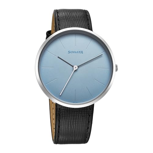 Image of Sonata Ascent Quartz Analog Blue Dial Watch for Men