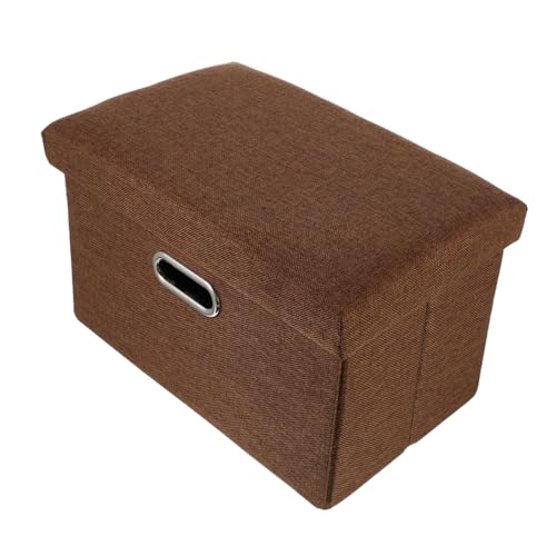 Cabilock Clothes Storage Box Storage Stool Simple Stool Box for Boys and Girls Playroom Nursery Grey