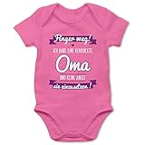 Baby-Erstausstattung: Der Bedruckte Unisex Body mit kurzen Ärmeln ist in verschiedene Farben und in den Größen von 0-24 Monate erhältlich