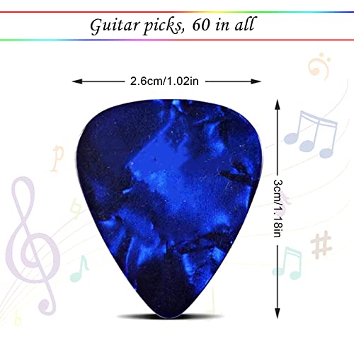 TSHAOUN 60 Médiators pour Guitare, Médiators en Celluloïd avec 6 Épaisseurs 0.5mm 0.58mm 0.75mm 0.84mm 1.0mm 1.2mm… - Les Beatles, Paul McCartney, John Lennon, RIngo Starr, George Harrison TSHAOUN 60 Médiators pour Guitare, Médiators en Celluloïd avec 6 Épaisseurs 0.5mm 0.58mm 0.75mm 0.84mm 1.0mm 1.2mm… – Image 3
