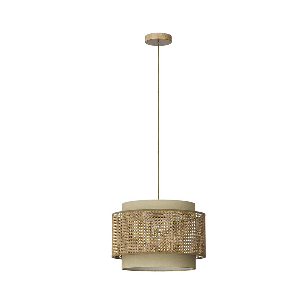Vicco Lámpara de techo Morten, Crema, 45 x 31 cm | apto para bombillas E27, fácil montaje en techo