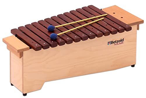 Betzold - Alt-Xylophon - Klangstäbe aus Hartholz, leicht und handlich