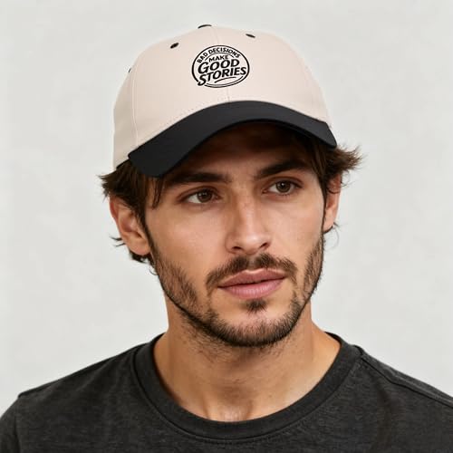 Gorra de béisbol ajustable con bordado negro miniatura 7