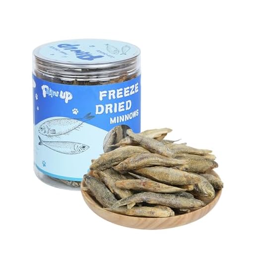 PAWUP Freeze Dried Minnows Dog Treats – 100% Single Ingredient Fish Treats for Dogs – Omega-3 Rich, Grain Free Training Treats & Dog Food Topper, 2.8 oz