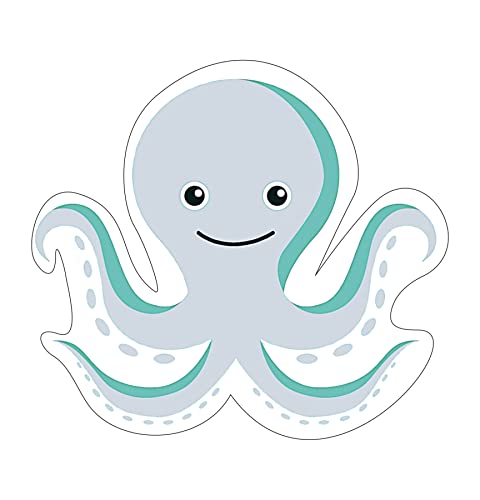 Image of Pretty UR Party Aqua Mermaid Theme Paper Cutouts for Birthday Parties, Mermaid Party Supplies decor, Birthday Party Decoration Cut-Outs (10 pcs)